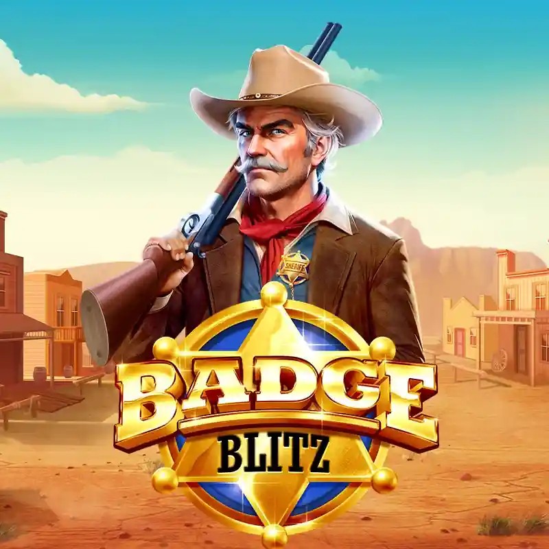 Badge Blitz logo by Pragmatic Play at Great Slots Casino
