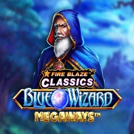 Try Fire Blaze Blue Wizard Megaways slot by Rarestone Gaming on greatsslots.co.uk – logo image