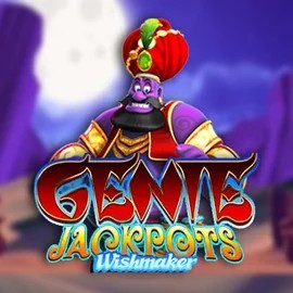 Genie Jackpots Wishmaker online game logo by Blueprint Gaming on greatsslots.co.uk