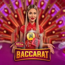 Mega Baccarat by Pragmatic Play, showcased at greatsslots.co.uk – game logo